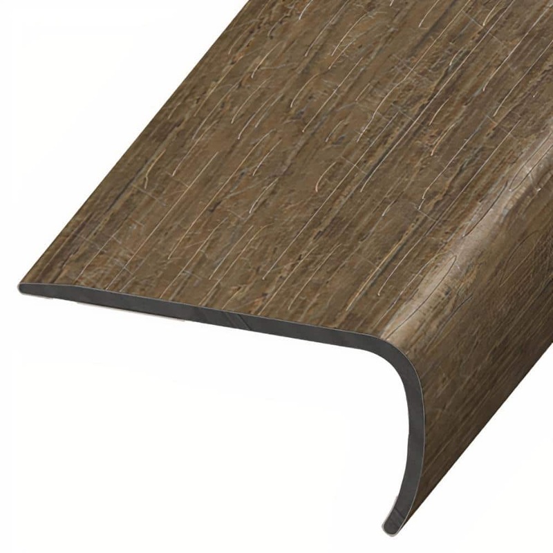 ASPEN FLOORING Ridgewood 1 in. Thick x 2 in. Width x 94 in. Length Rigid Core Stair Nosing Vinyl Molding A30031SN