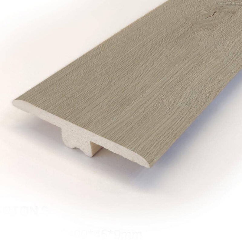 ASPEN FLOORING Spencer 0.35 in. Thick x 1.77 in. Width x 94.5 in. Length Rigid Core T-Molding Vinyl Molding A31004TM