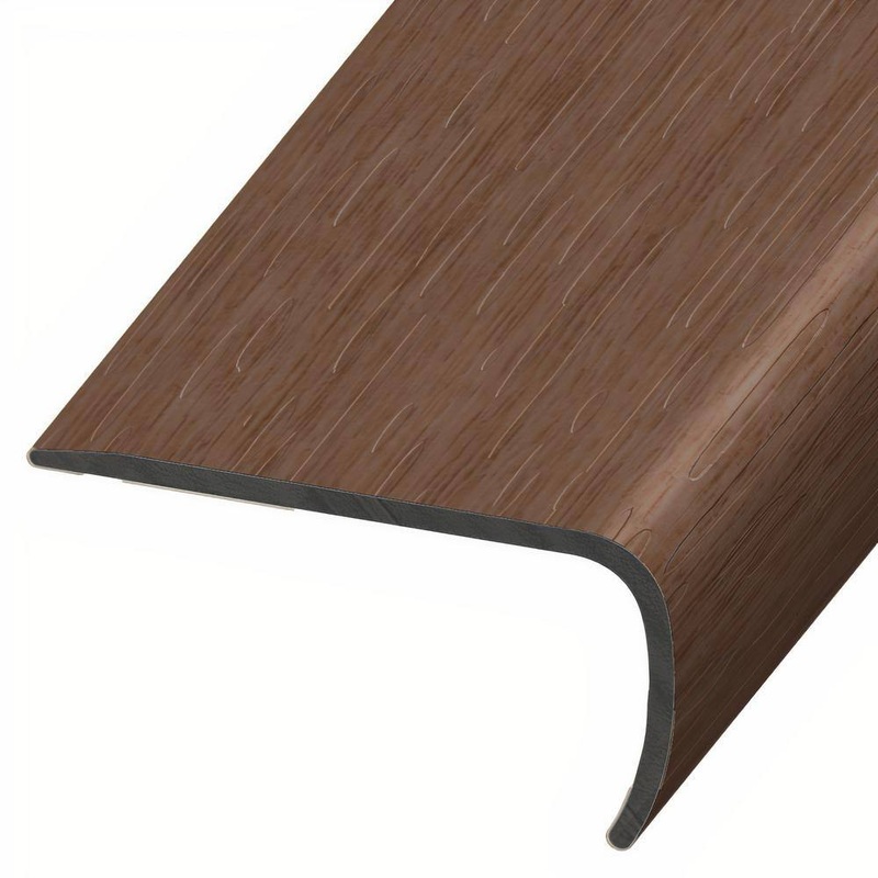 ASPEN FLOORING Verge 1 in. Thick x 2 in. Width x 94 in. Length Rigid Core Stair Nose Vinyl Molding A30099SN