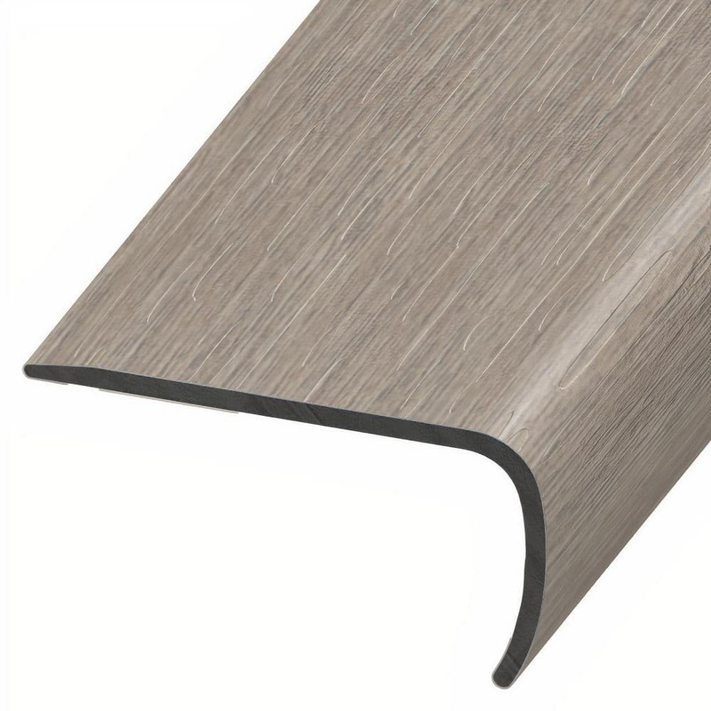 ASPEN FLOORING Winnett 1 in. Thick x 2 in. Width x 94 in. Length Rigid Core Stair Nosing Vinyl Molding A30055SN