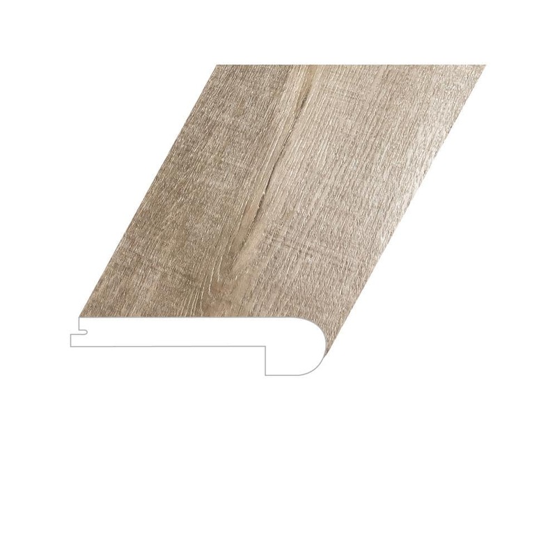 Bellator Oasis Natural 1 in. Thick x 4.5 in. W x 94.5 in. L SPC Vinyl Flush Stair Nose Molding FSTNMNST-2021111