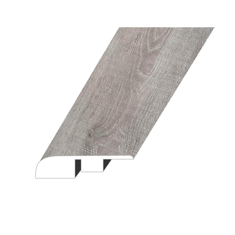 Bellator Revel Asphalt 0.6 in. Thick x 1.4 in. W x 94.5 in. L SPC Vinyl End Cap Molding ECMNST-2021110