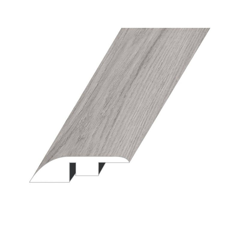 Domaine Gypsy Grey 0.5 in. T x 1.5 in. W x 94.5 in. L Vinyl Reducer Molding REDMNST-2020094