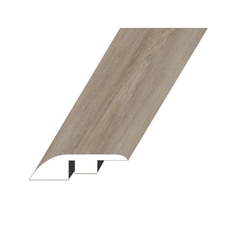 Domaine Metallic Taupe 0.5 in. T x 1.5 in. W x 94.5 in. L Vinyl Reducer Molding REDMNST-2020095