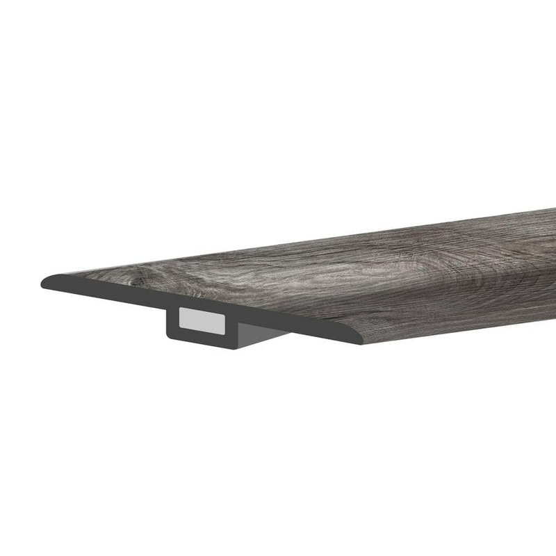 Lucida Surfaces GlueCore Harbor Gray 1-3/4 in. W x 47-1/4 in. L x 0.27 in. T Vinyl T-Molding GC-313TM