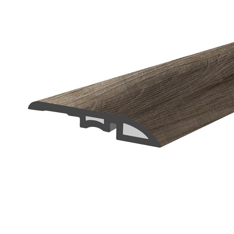 Lucida Surfaces MaxCore Obsidian 1-3/4 in. W x 47-1/4 in. L x 0.27 in. T Vinyl Reducer Molding Trim MC-502RM