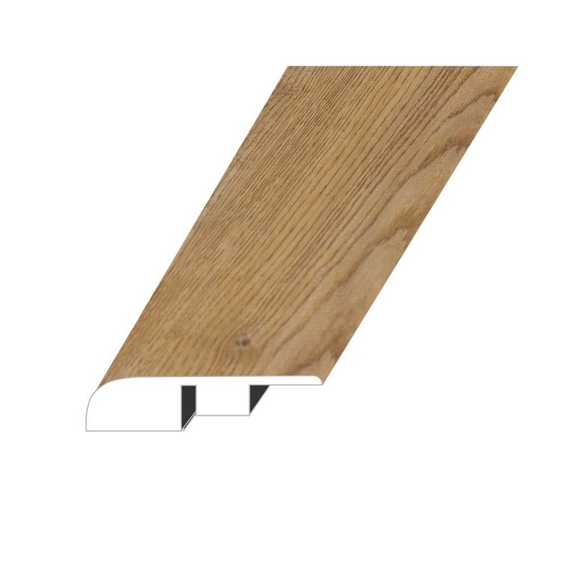 MERAKI Crowned Hazel 0.6 in. Thick x 1.4 in. W x 94.5 in. L SPC Vinyl End Cap Molding ECMNST-2019078