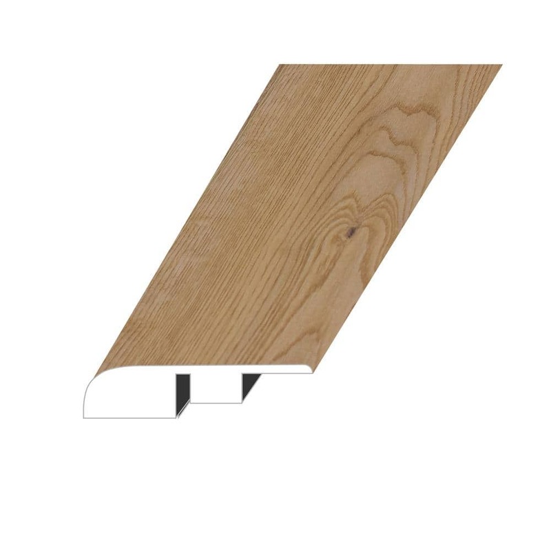 MERAKI Demure Natural 0.6 in. Thick x 1.4 in. W x 94.5 in. L SPC Vinyl End Cap Molding ECMNST-2019079