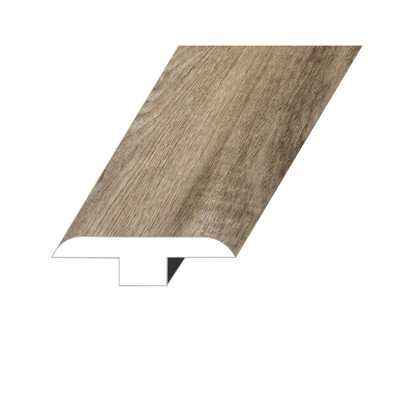 Paragon District Grey 0.5 in. Thick x 1.8 in. W x 94.5 in. L SPC Vinyl T-Molding TMMNST-2021098