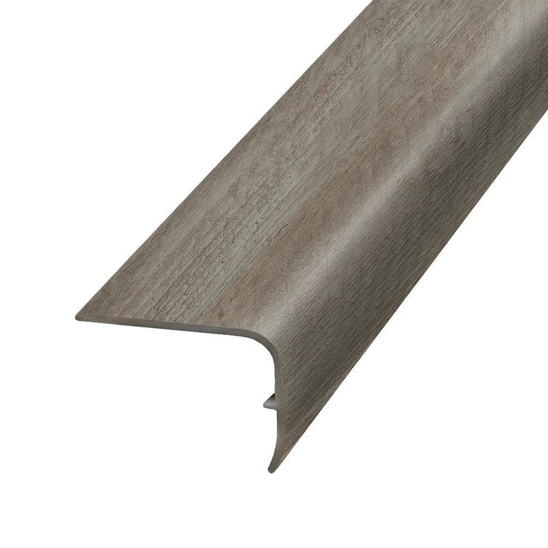 PERFORMANCE ACCESSORIES Caldwell 1.32 in. T x 1.88 in. W x 78.7 in. L Vinyl Stair Nose Molding VSNP-07398