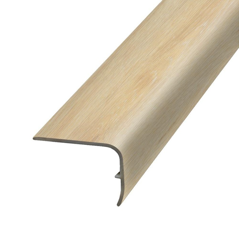 PERFORMANCE ACCESSORIES Oakbrook 1.32 in. Thick x 1.88 in. Wide x 78.7 in. Length Vinyl Stair Nose Molding VSNP-07695