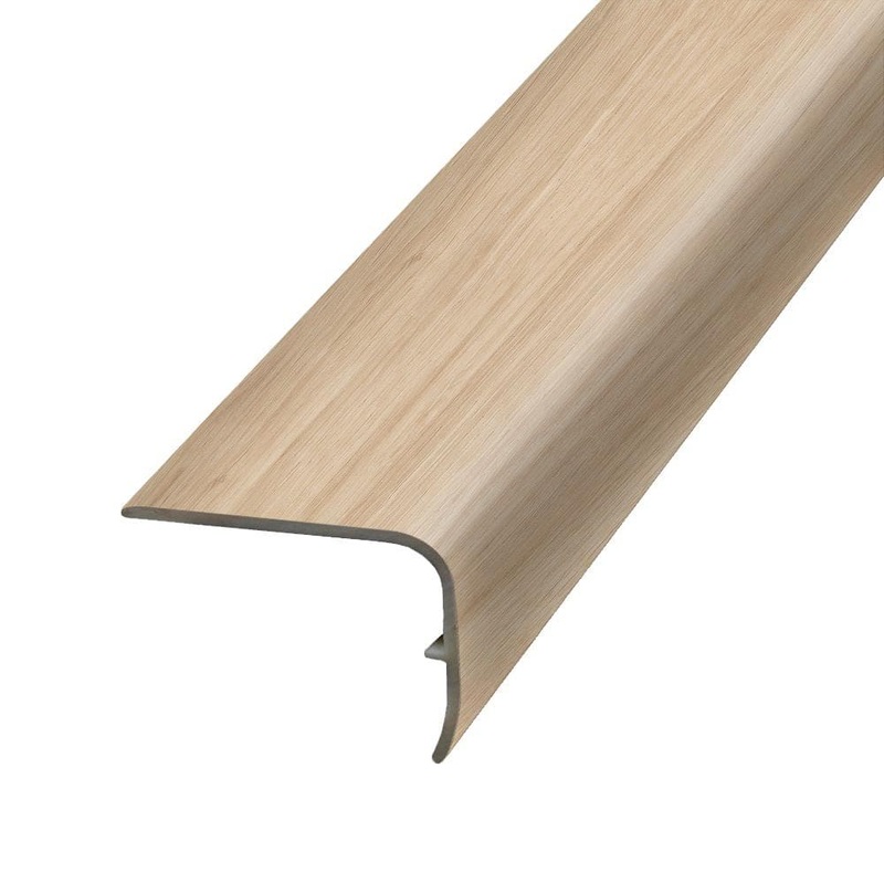 PERFORMANCE ACCESSORIES Sage Street 1.32 in. Thick x 1.88 in. Wide x 78.7 in. Length Vinyl Stair Nose Molding VSNP-07723
