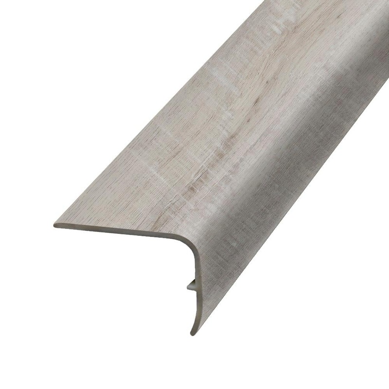 PERFORMANCE ACCESSORIES Sea Spray 1.32 in. T x 1.88 in. W x 78.7 in. L Vinyl Stair Nose Molding VSNP-03688