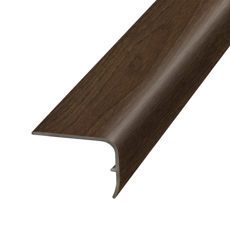 PERFORMANCE ACCESSORIES Tarpley 1.32 in. T x 1.88 in. W x 78.7 in. L Vinyl Stair Nose Molding VSNP-07397