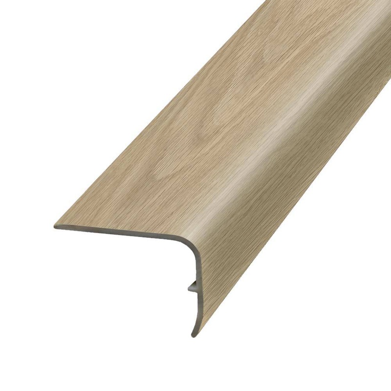 PERFORMANCE ACCESSORIES Timely Oak 9.39 mm. Thick x 1.88 in. Wide x 78.7 in. Length Vinyl Stair Nose Molding RVSNP-06356