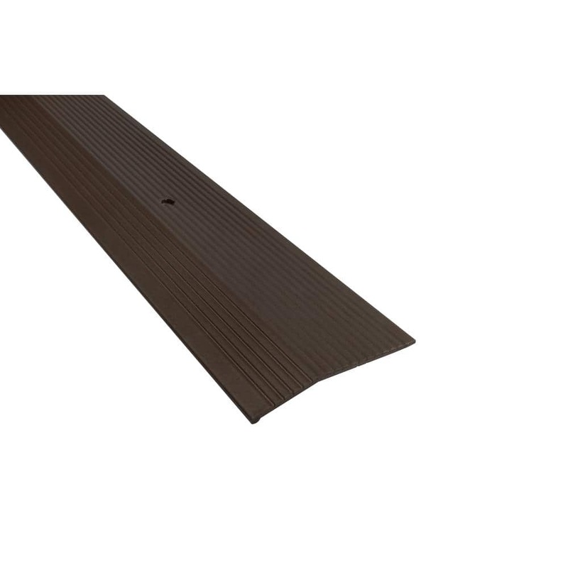 Unbranded Forest Brown 2 in. x 36 in. Fluted Carpet Trim 18579
