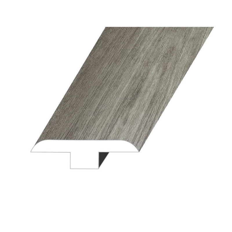 Vagabond Nirvana Grey 0.5 in. Thick x 1.8 in. W x 94.5 in. L ESPC Vinyl T-Molding TMMNST-2021115
