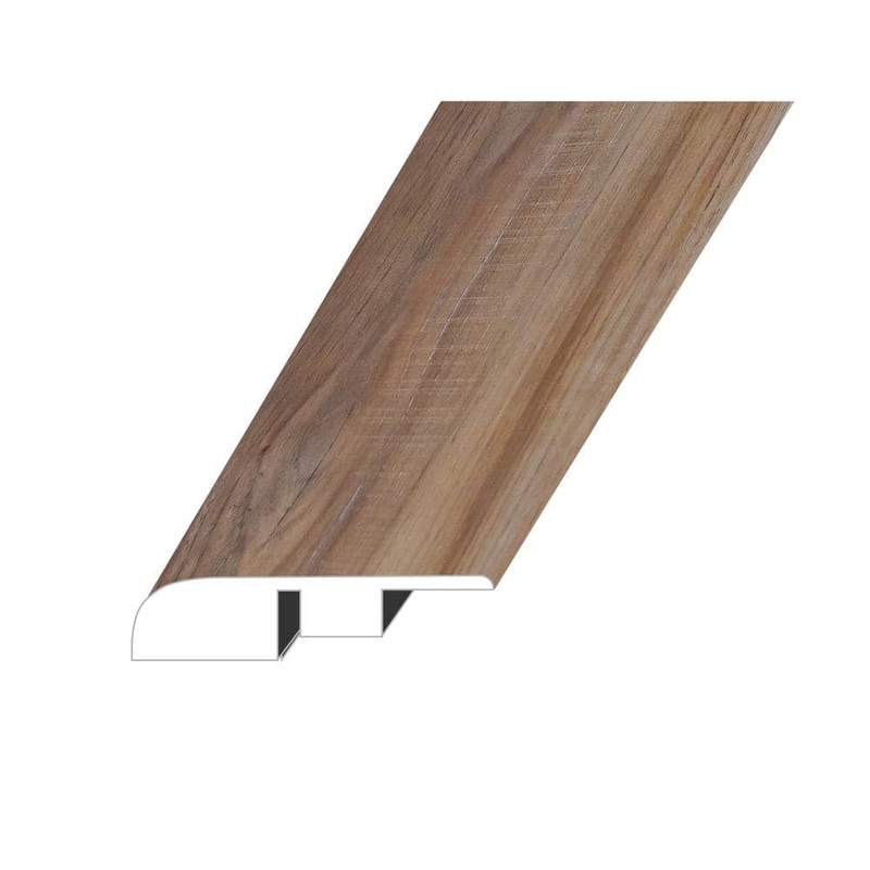 VICTORUM Elected Bronze 0.6 in. Thick x 1.4 in. W x 94.5 in. L SPC Vinyl End Cap Molding ECMNST-2019072