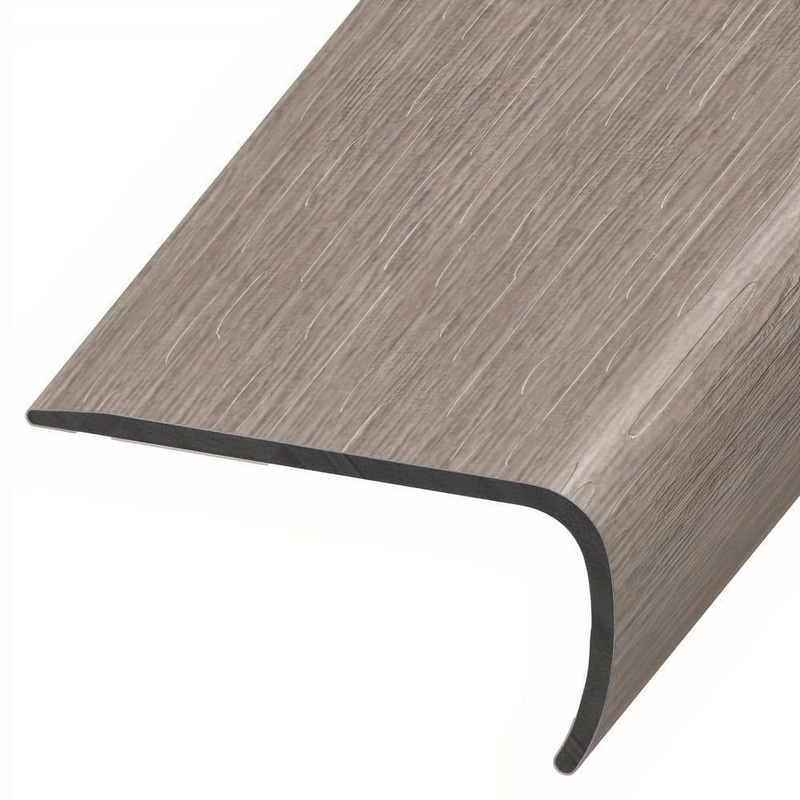 ASPEN FLOORING Bateson 1 in. Thick x 2 in. Width x 94 in. Length Rigid Core Stair Nosing Vinyl Molding A30058SN