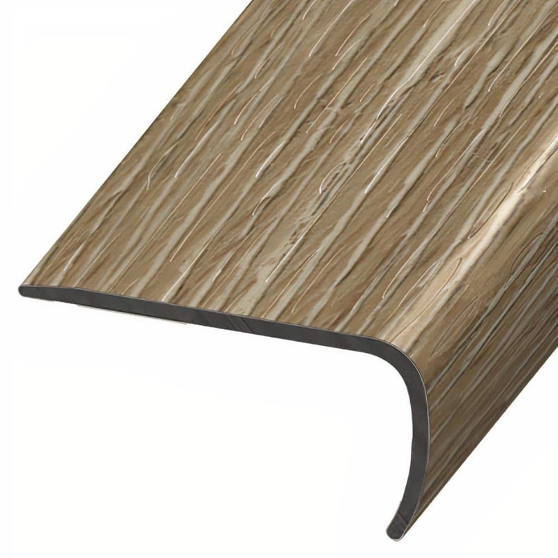 ASPEN FLOORING Beckham 1 in. Thick x 2 in. Width x 94 in. Length Rigid Core Stair Nosing Vinyl Molding A30028SN