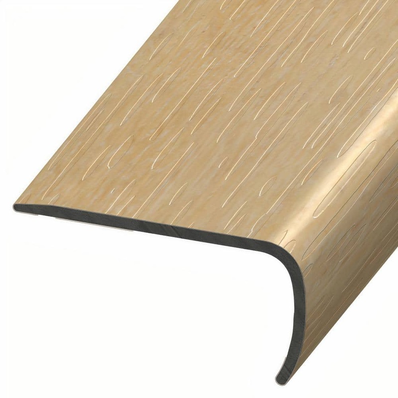 ASPEN FLOORING Carter 1 in. Thick x 2 in. Width x 94 in. Length Rigid Core Stair Nosing Vinyl Molding A30075SN