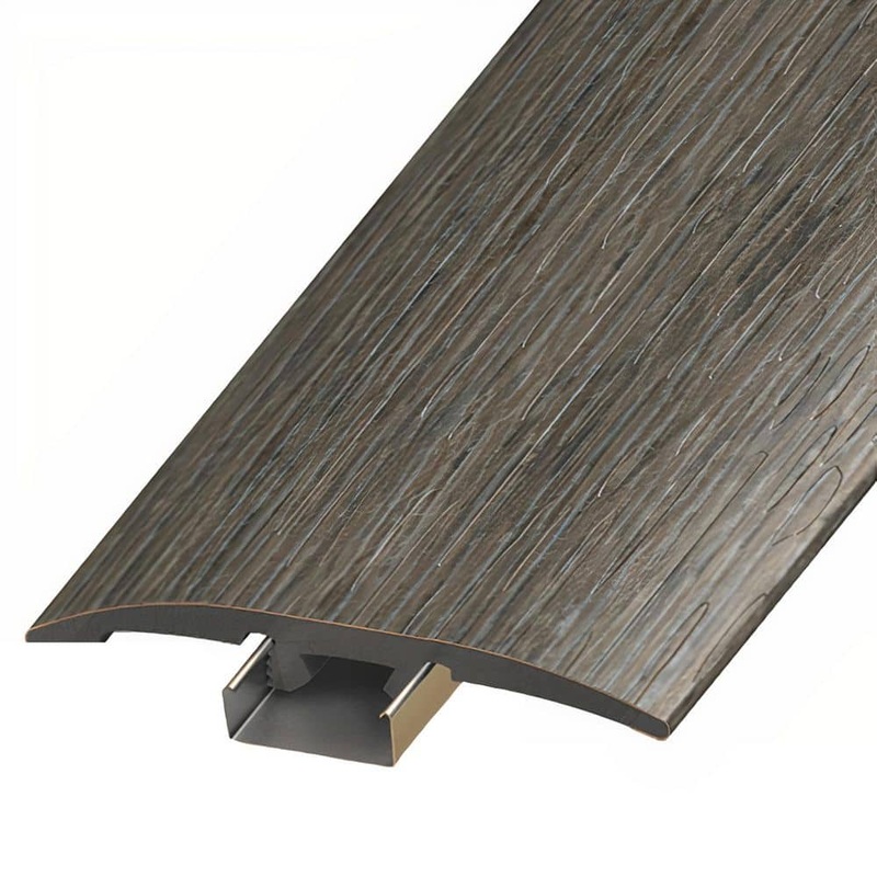 ASPEN FLOORING Clapton 1/4 in. Thick x 2 in. Width x 94 in. Length 3-in-1 T-Mold, Reducer, and End Cap Vinyl Molding A30037TIO