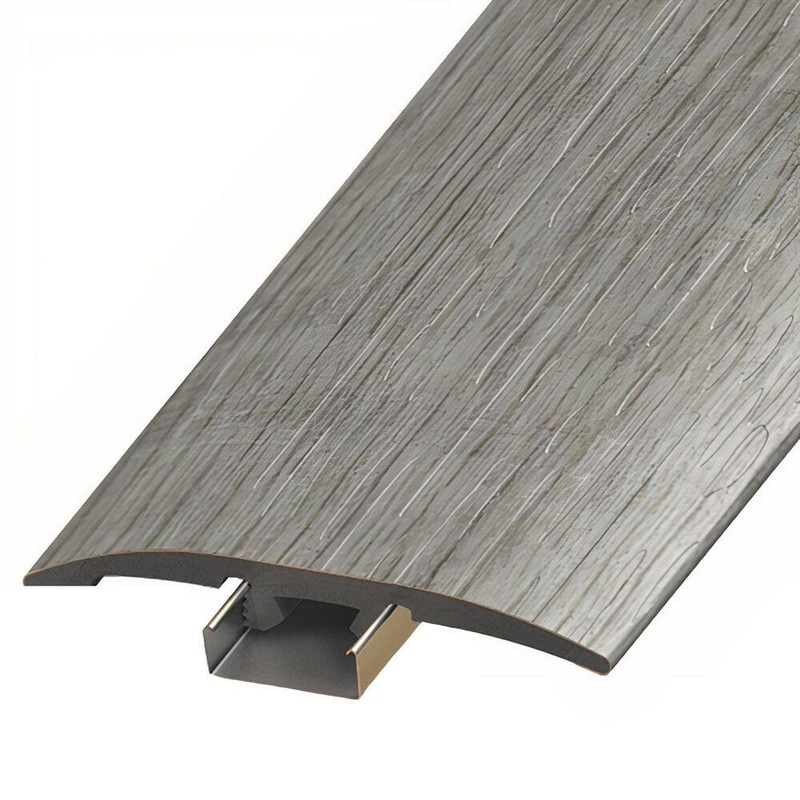 ASPEN FLOORING Flemming 1/4 in. Thick x 2 in. Width x 94 in. Length 3-in-1 T-Mold, Reducer, and End Cap Vinyl Molding A30065TIO