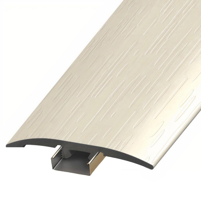 ASPEN FLOORING Goldwing 1/4 in. Thick x 2 in. Width x 94 in. Length 3-in-1 T-Mold, Reducer, and End Cap Vinyl Molding A30060TIO