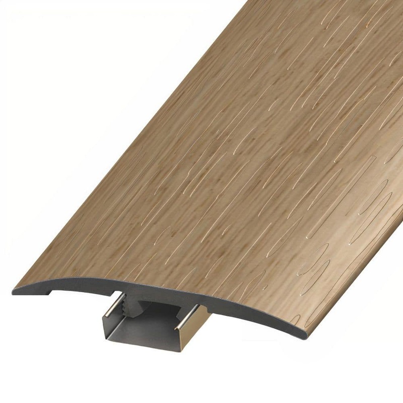 ASPEN FLOORING Hancock 1/4 in. Thick x 2 in. Width x 94 in. Length 3-in-1 T-Mold, Reducer, and End Cap Vinyl Molding A30047TIO