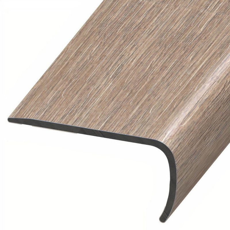 ASPEN FLOORING Landau 1 in. Thick x 2 in. Width x 94 in. Length Rigid Core Stair Nosing Vinyl Molding A30057SN
