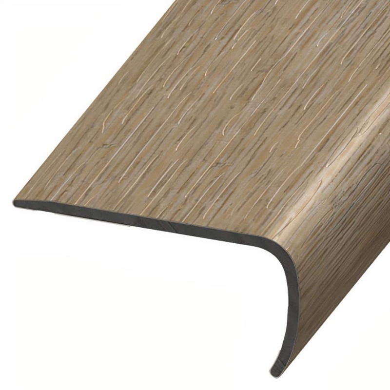 ASPEN FLOORING Morton 1 in. Thick x 2 in. Width x 94 in. Length Rigid Core Stair Nosing Vinyl Molding A30066SN