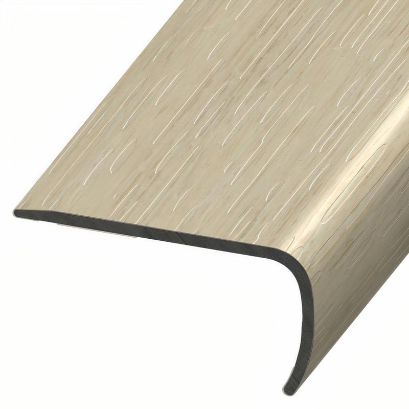 ASPEN FLOORING Odyssey 1 in. Thick x 2 in. Width x 94 in. Length Rigid Core Stair Nose Vinyl Molding A30092SN