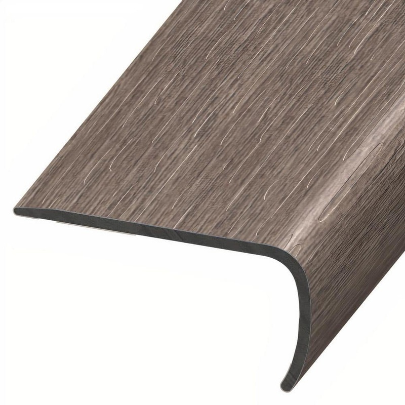 ASPEN FLOORING Orion 1 in. Thick x 2 in. Width x 94 in. Length Rigid Core Stair Nosing Vinyl Molding A30059SN