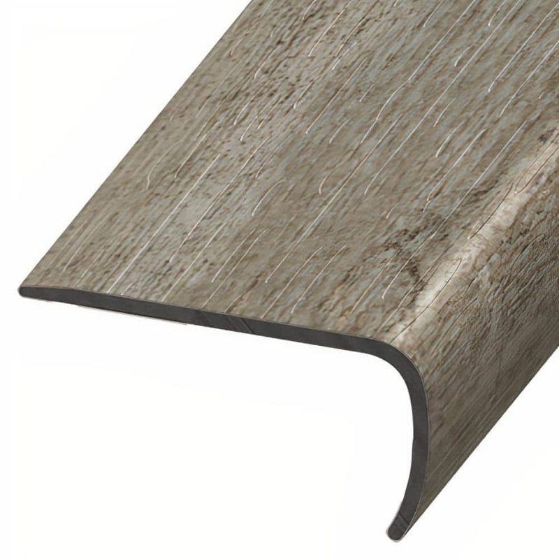 ASPEN FLOORING Waverly 1 in. Thick x 2 in. Width x 94 in. Length Rigid Core Stair Nosing Vinyl Molding A30038SN