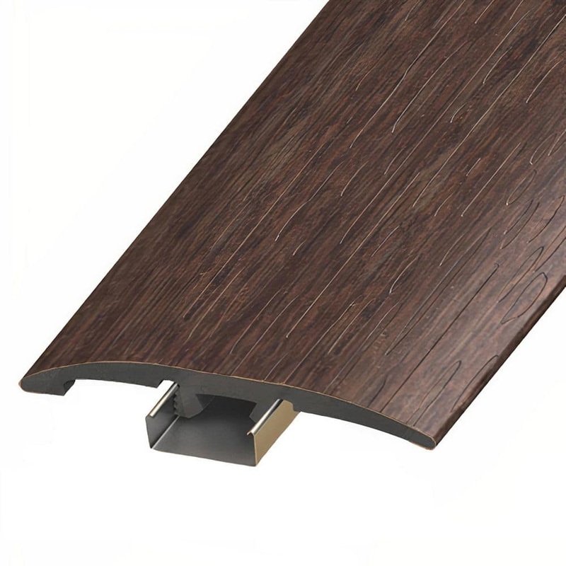 ASPEN FLOORING Wexford 1/4 in. Thick x 2 in. Width x 94 in. Length 3-in-1 T-Mold, Reducer, and End Cap Vinyl Molding A30024TIO