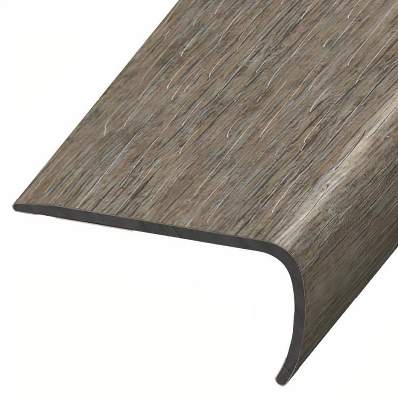 ASPEN FLOORING Wixted 1 in. Thick x 2 in. Width x 94 in. Length Rigid Core Stair Nosing Vinyl Molding A30067SN