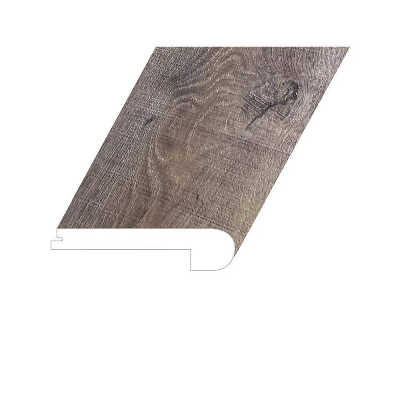 Bellator Bespoke Sepia 1 in. Thick x 4.5 in. W x 94.5 in. L SPC Vinyl Flush Stair Nose Molding FSTNMNST-2021107