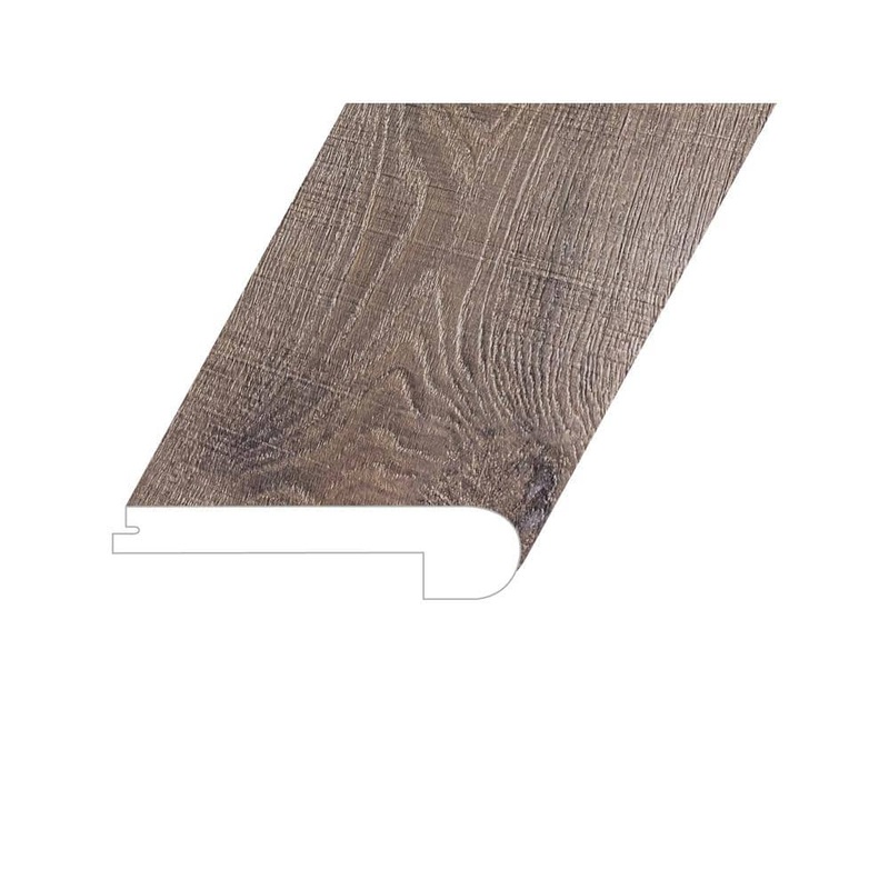 Bellator Loft Umber 1 in. Thick x 4.5 in. W x 94.5 in. L SPC Vinyl Flush Stair Nose Molding FSTNMNST-2021108