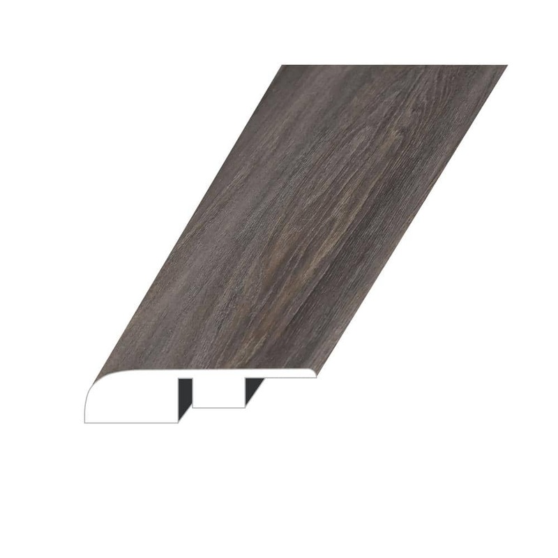 Domaine Graphic Charcoal 0.5 in. T x 1.5 in. W x 94.5 in. L Vinyl End Cap Molding ECMNST-2020092