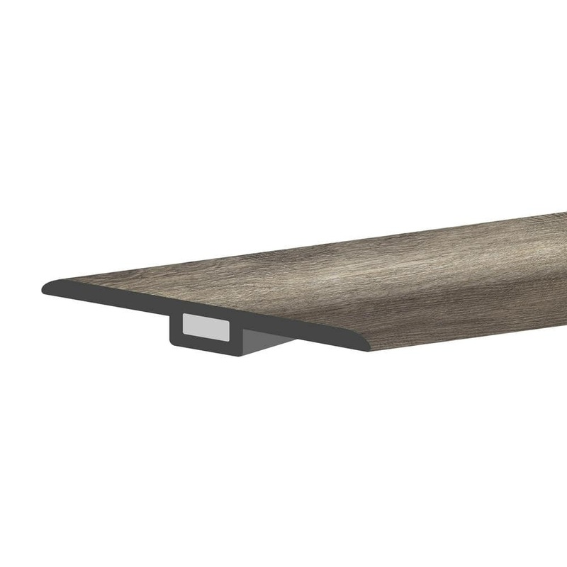 Lucida Surfaces GlueCore Ash Gray 1-3/4 in. W x 47-1/4 in. L x 0.27 in. T Vinyl T-Molding GC-306TM