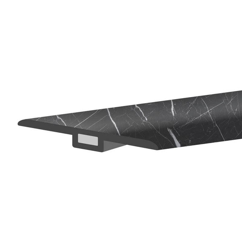 Lucida Surfaces GlueCore Blackrock 1-3/4 in. W x 47-1/4 in. L x 0.27 in. T Vinyl T-Molding GC-321TM