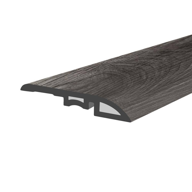 Lucida Surfaces GlueCore Harbor Gray 1-3/4 in. W x 47-1/4 in. L x 0.27 in. T Vinyl Reducer Molding Trim GC-313RM