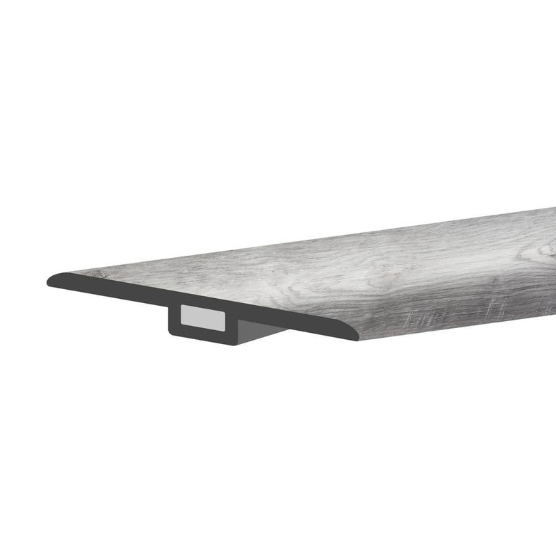 Lucida Surfaces MaxCore Andesite 1-3/4 in. W x 47-1/4 in. L x 0.27 in. T Vinyl T-Molding MC-507TM