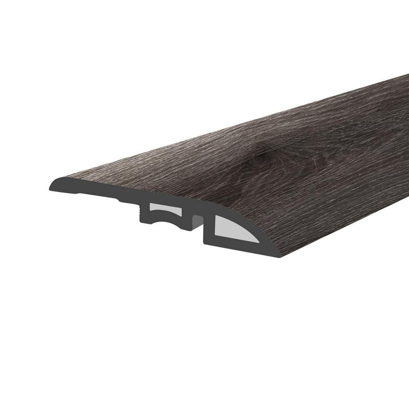 Lucida Surfaces MaxCore Storm Black 1-3/4 in. W x 47-1/4 in. L x 0.27 in. T Vinyl Reducer Molding Trim MC-510RM