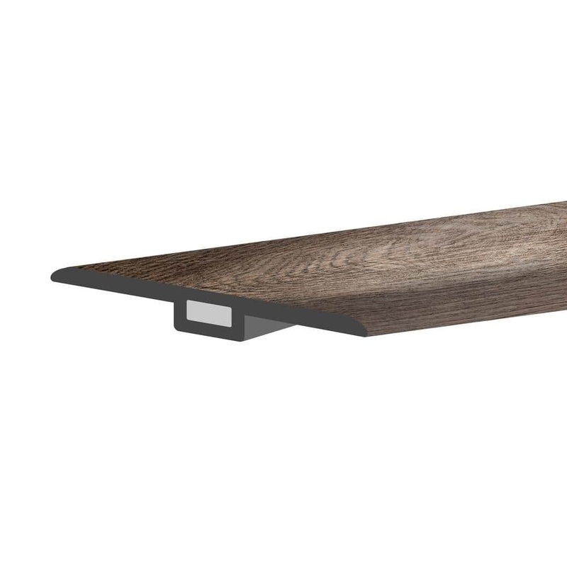 Lucida Surfaces TruCore Bark 1-3/4 in. W x 47-1/4 in. L x 0.27 in. T Vinyl T-Molding TC-803TM