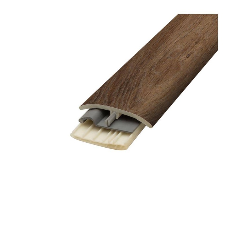 PERFORMANCE ACCESSORIES Chocolate Oak 0.31 in. T x 2 in. W x 78.7 in. L Vinyl 4-in-1 Molding V4IN1-03963