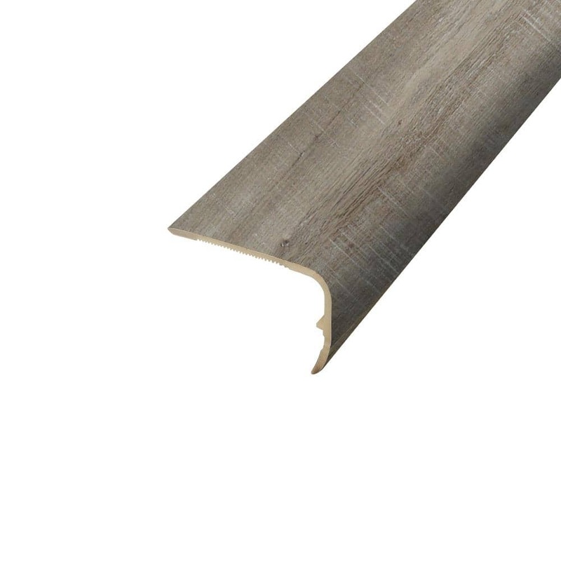 PERFORMANCE ACCESSORIES Dimming Sky Oak 9.39 mm. Thick x 1.88 in. Wide x 78.7 in. Length Vinyl Stair Nose Molding VSNP-03317