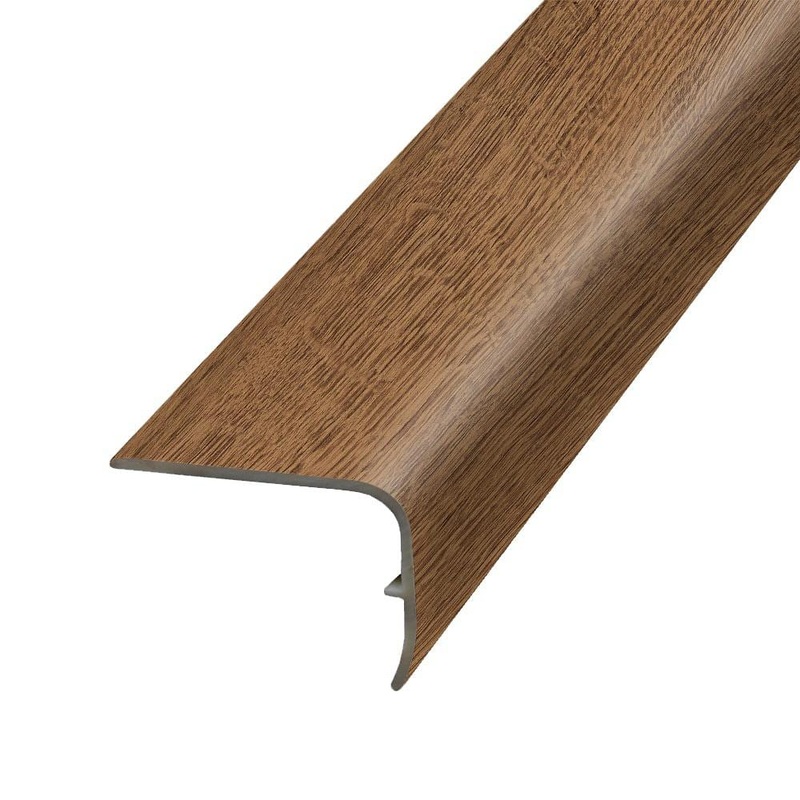 PERFORMANCE ACCESSORIES Garnet Brown 9.39 mm. Thick x 1.88 in. Wide x 78.7 in. Length Vinyl Stair Nose Molding RVSNP-05924