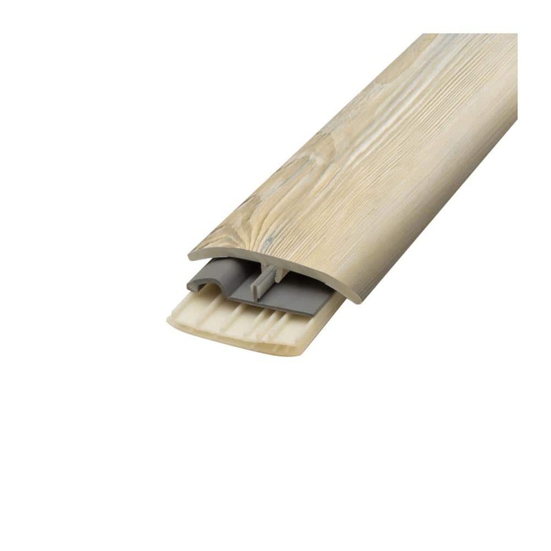 PERFORMANCE ACCESSORIES Neutral Pine 0.31 in. T x 2 in. W x 78.7 in. L Vinyl 4-in-1 Molding V4IN1-05753