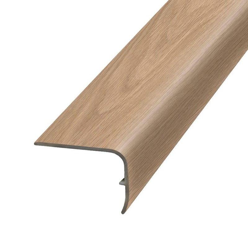 PERFORMANCE ACCESSORIES Sapelo 1.32 in. T x 1.88 in. W x 78.7 in. L Vinyl Stair Nose Molding VSNP-07520